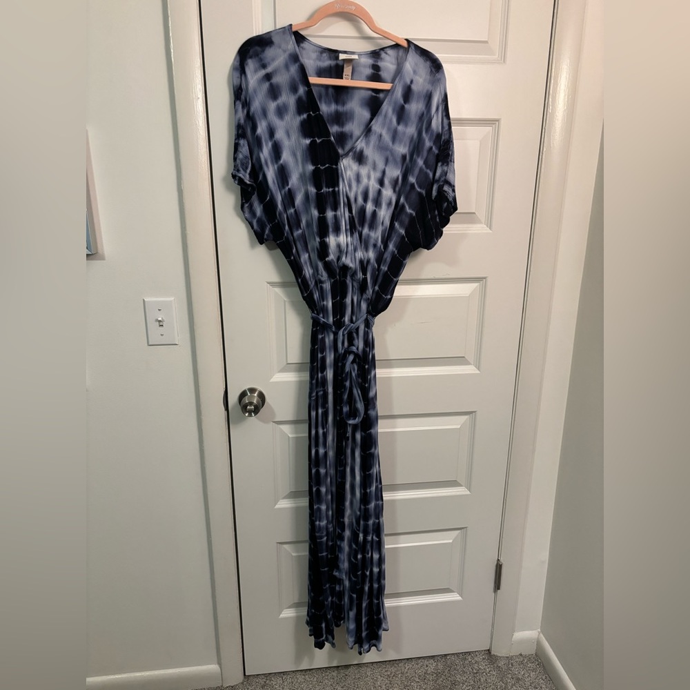 Knox Rose blue tie dye long dress XXL